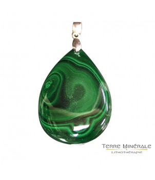 Pendentif Malachite Argent 0.925 – BIJOUX FANTAISIE SAINT-OURS 63