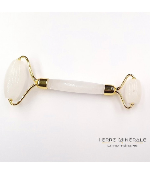 Rouleau De Massage Cristal de Roche (2 têtes) Rouleau De Massage Cristal de Roche (2 têtes)