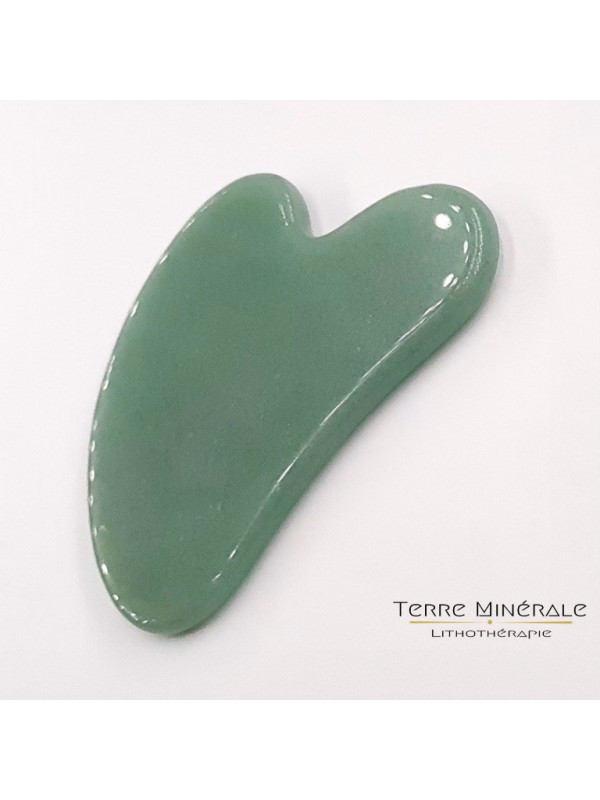 Gua Sha Coeur De Massage Jade Nephrite AB 80 mn