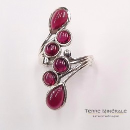 Bague Grenat Rhodolite AAA Argent 925