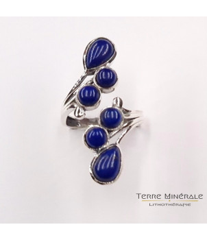 Bague réglable Lapis Lazuli AA Argent 925 – BIJOUX FANTAISIE CROLLES 38