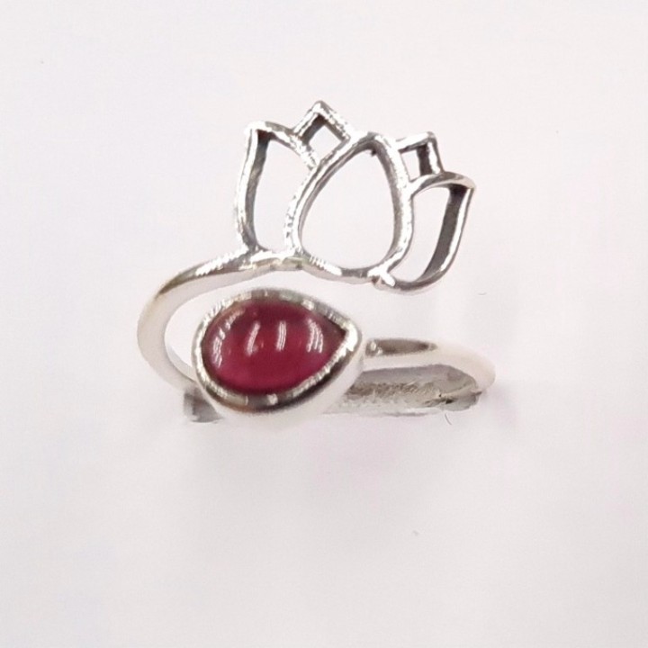Bague Grenat Rhodolite AAA Argent 925 - REF 02