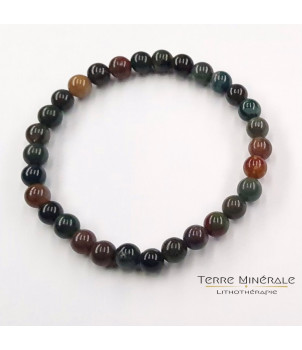 Bracelet Jaspe Heliotrope AB Boule 6 mm – BIJOUX FANTAISIE MONTMARAULT 03