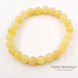 Bracelet Calcite Orange AB Boule 8 mm