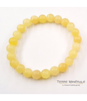 Bracelet Calcite Orange AB Boule 8 mm – BIJOUX FANTAISIE LAMAIDS 03