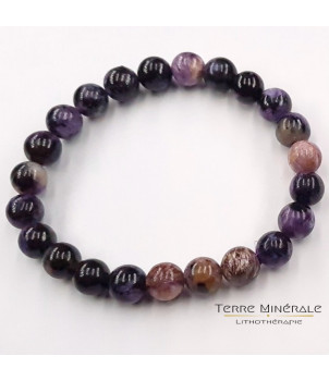 Bracelet Charoite AA Boule 8 mm – BIJOUX FANTAISIE MONTCOMBROUX-LES-MINES 03