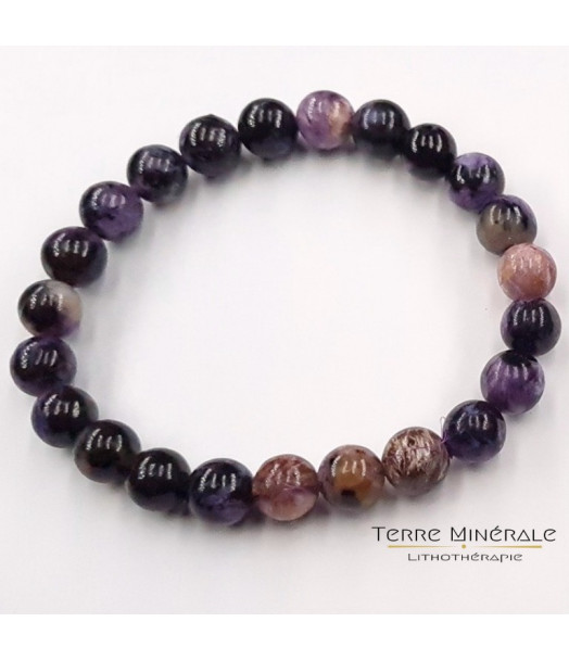 Bracelet Charoite AA Boule 8 mm