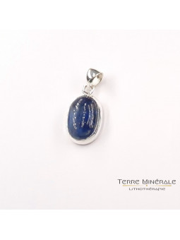 Pendentif Cyanite Bleue AA+ Argent 925