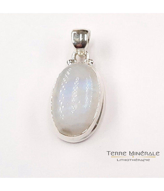 Pendentif Peristerite AA Argent 925 ovale Pendentif Peristerite AA Argent 925 ovale
