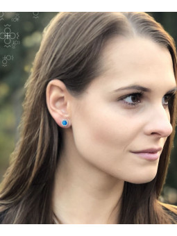 Boucles d'oreilles plaquée rhodium et Crystals From Swarovski® 6984-03