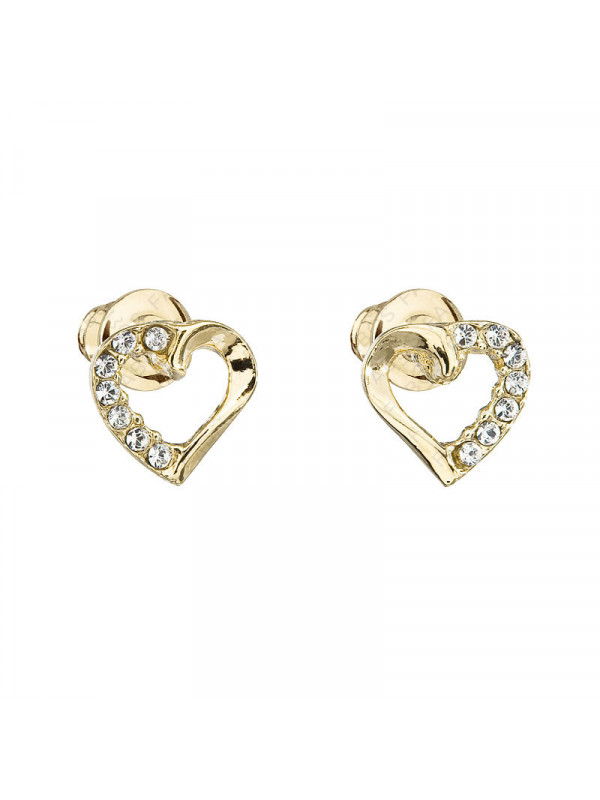 Boucles d'Oreilles Coeur 8 mn Crystals From Swarovski® 0013-02