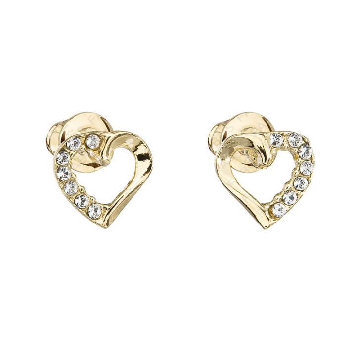 Boucles d'Oreilles Coeur 8 mn Crystals From Swarovski® 0013-02