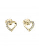 Boucles d'Oreilles Coeur 8 mn Crystals From Swarovski® 0013-02