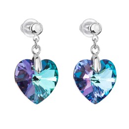 Boucles d'Oreilles Coeur Arc en ciel Crystals From Swarovski® 4661-04