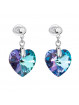 Boucles d'Oreilles Coeur Arc en ciel Crystals From Swarovski® 4661-04