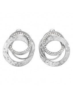 Boucles d'Oreilles Cercles Crystals From Swarovski® 6638-02-Rh