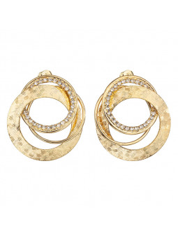 Boucles d'Oreilles Cercles Crystals From Swarovski® 6638-02