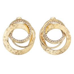 Boucles d'Oreilles Cercles Crystals From Swarovski® 6638-02