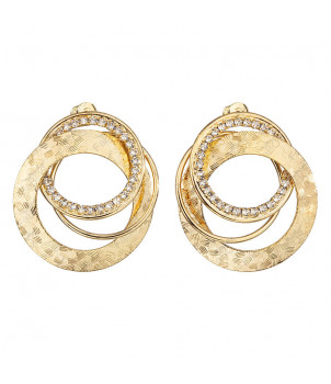 Boucles d'Oreilles Cercles Crystals From Swarovski® 6638-02