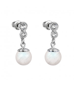 Boucles d'Oreilles Perle 8 mn blanche Crystals From Swarovski® 6411-02-Rh – BIJOUX FANTAISIE RANDAN 63