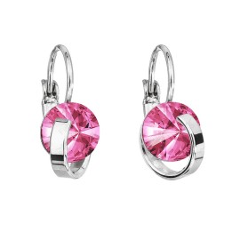 Boucles d'Oreilles Rivoli Rose Crystals From Swarovski® 6540-27-Rh
