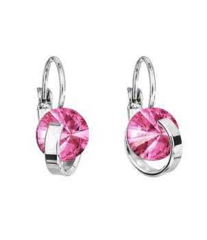 Boucles d'Oreilles Rivoli Rose Crystals From Swarovski® 6540-27-Rh – BIJOUX FANTAISIE NOLLIEUX 42