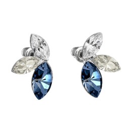 Boucles d'Oreilles Bleue Denim Crystals From Swarovski® 6273-03-Rh