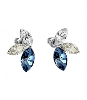 Boucles d'Oreilles Bleue Denim Crystals From Swarovski® 6273-03-Rh – BIJOUX FANTAISIE ROSNY-SOUS-BOIS 93