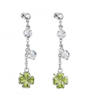 Boucles d'Oreilles Lucky Tassel Crystals From Swarovski® 6337-02-Rh