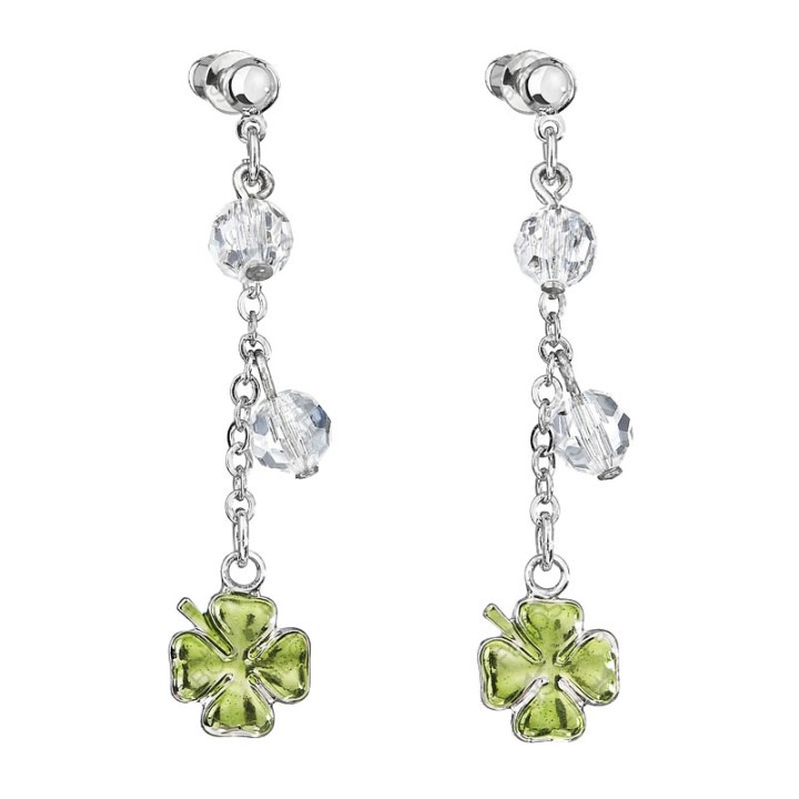 Boucles d'Oreilles Lucky Tassel Crystals From Swarovski® 6337-02-Rh