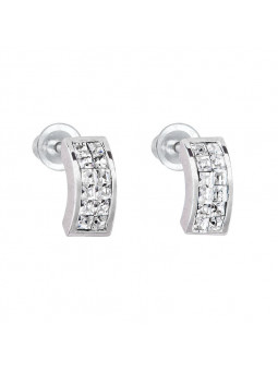 Boucles d'Oreilles Amande Crystals From Swarovski® 0156-02-Rh