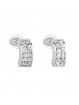 Boucles d'Oreilles Amande Crystals From Swarovski® 0156-02-Rh