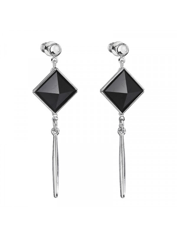 Boucles d'Oreilles Pyramide Crystals From Swarovski® 6251-03-Rh