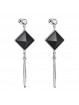 Boucles d'Oreilles Pyramide Crystals From Swarovski® 6251-03-Rh