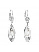 Boucles d'Oreilles Perles Blanches Crystals From Swarovski® 6325-03-Rh