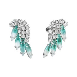 Boucles d'Oreilles Aile Albâtre Crystals From Swarovski® 6294-04-Rh
