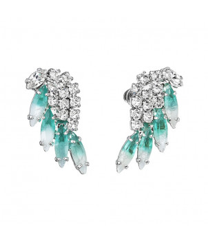 Boucles d'Oreilles Aile Albâtre Crystals From Swarovski® 6294-04-Rh – BIJOUX FANTAISIE FONTENAILLES 77