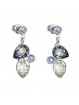 Boucles d'Oreilles Poire Saphir Crystals From Swarovski® 6405-03-Rh