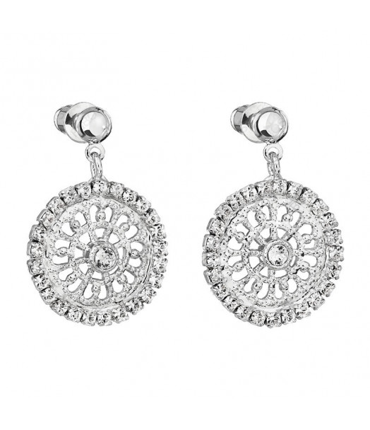 Boucles d'Oreilles Roue Filigrane Crystals From Swarovski® 6574-02-Rh