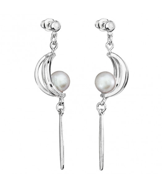 Boucles d'Oreilles Perles Irisées Crystals From Swarovski® 6635-03-Rh