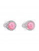 Boucles d'Oreilles Rose Opale Crystals From Swarovski® 6984-06-Rh