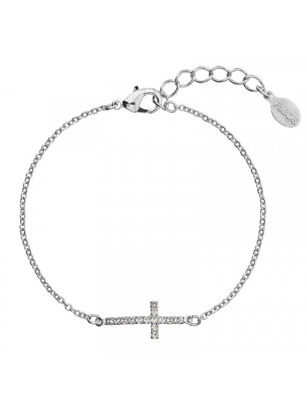 Bracelet Croix Crystals From Swarovski® 1465-02-Rh