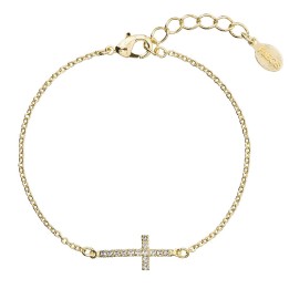 Bracelet Croix Crystals plaqué or From Swarovski® 1465-02-Au
