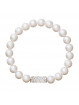 Bracelet perles blanches From Swarovski® 1445-03-Rh