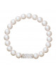 Bracelet perles blanches From Swarovski® 1445-03-Rh