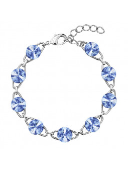 Bracelet Rivoli 8 mn bleu From Swarovski® 0932-17-Rh