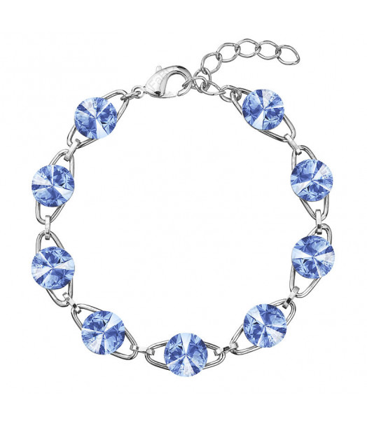 Bracelet Rivoli 8 mn bleu From Swarovski® 0932-17-Rh