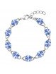 Bracelet Rivoli 8 mn bleu From Swarovski® 0932-17-Rh