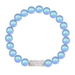 Bracelet Perles bleues From Swarovski® 1445-04-Rh