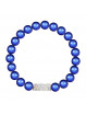 Bracelet Perles bleues foncées From Swarovski® 1445-05-Rh